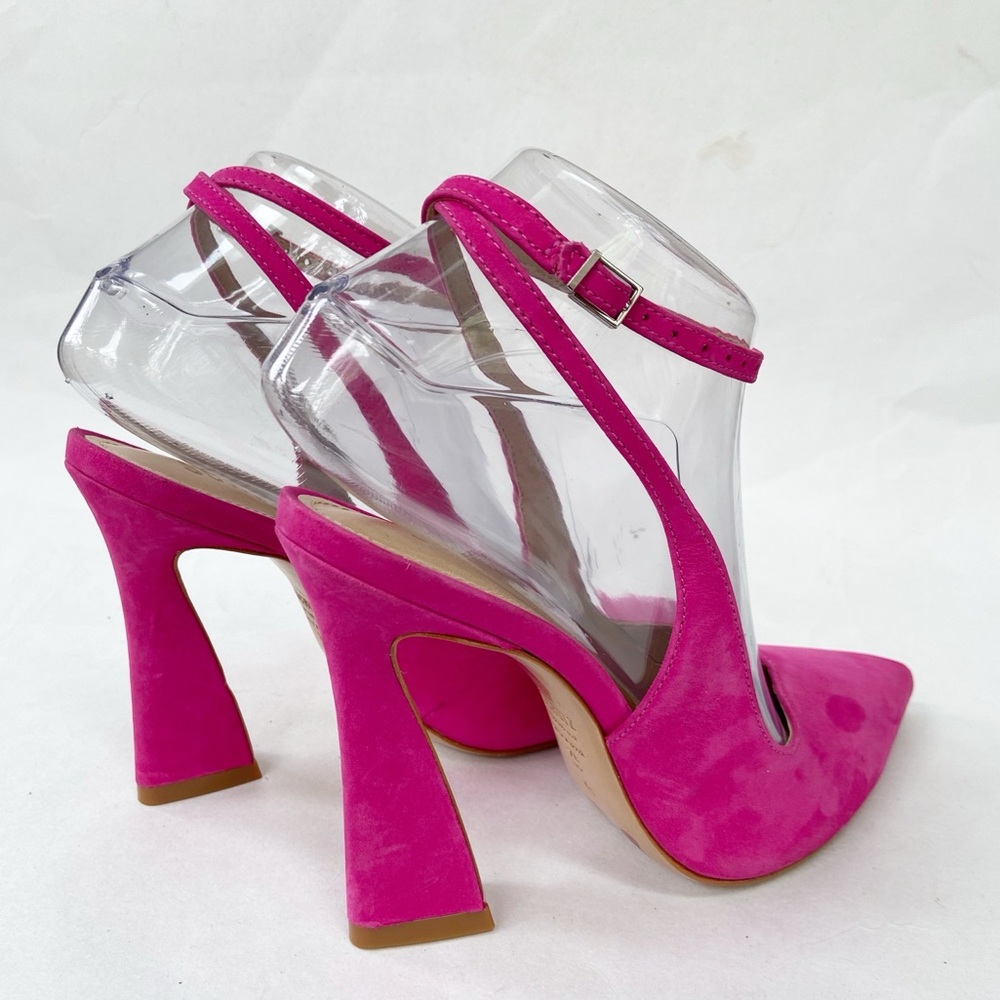 Schutz Pink Suede Leather Pump Size 7B - Picture 5 of 12
